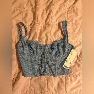 NEW Urban Outfitters light blue corset / bralette top